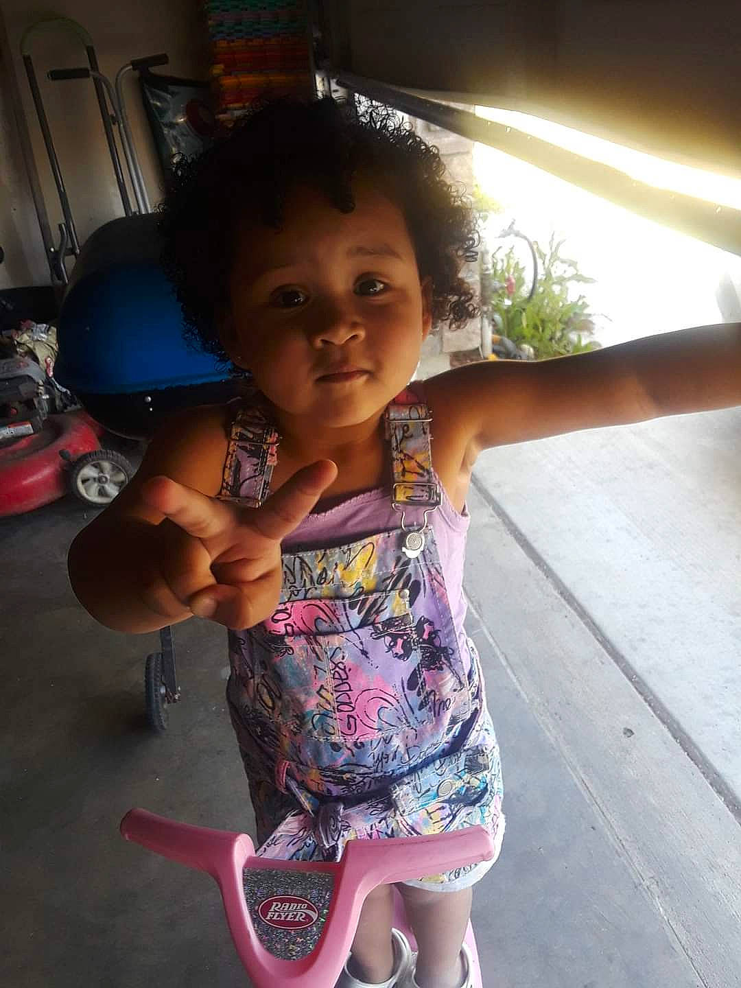 Journee joined the competition — help win amazing prizes! baby, baby_toddler_clothing, beauty, child, elbow, foot, fun, gesture, hand, happy, human_leg, lamp, magenta, person, sandal, sitting, skin, smile, standing, thumb