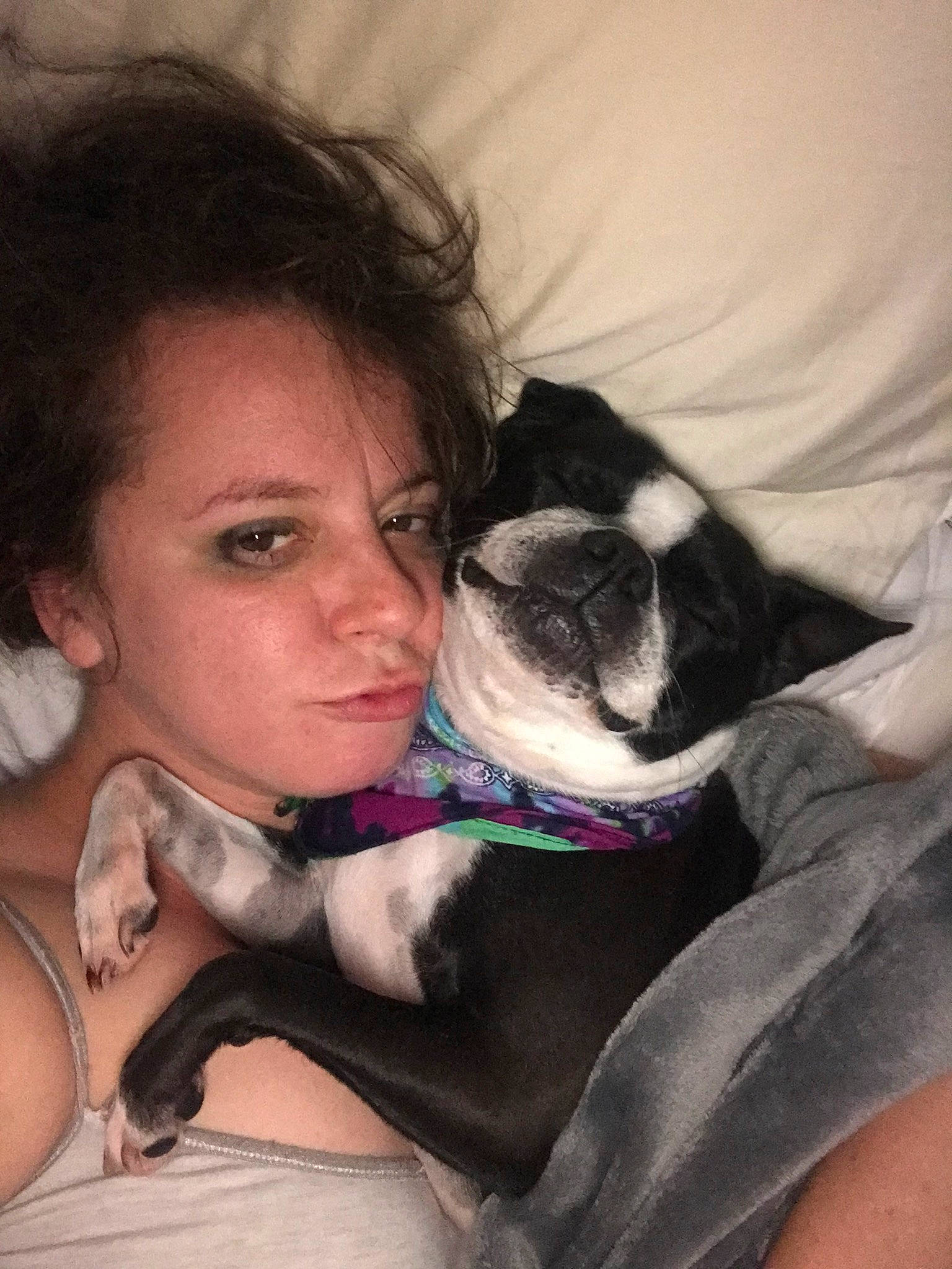 Maya is registered to the contest to win money with this photo: body_jewelry, canidae, carnivore, comfort, companion_dog, dog, dog_breed, fawn, mammal, nap, non_sporting_group, pug, puppy, puppy_love, selfie, snout, throat, toy_dog, vertebrate, working_animal