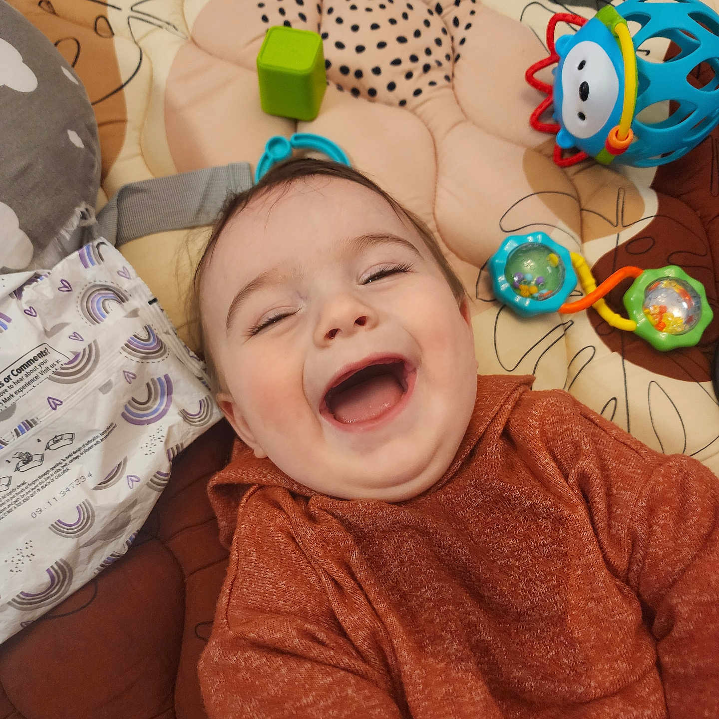 Drake joined the competition — help win amazing prizes! baby, blanket, bodypart, couch, crib, cushion, face, finger, furniture, hand, happy, head, homedecor, infantbed, laughing, person, photography, portrait, smile, toy