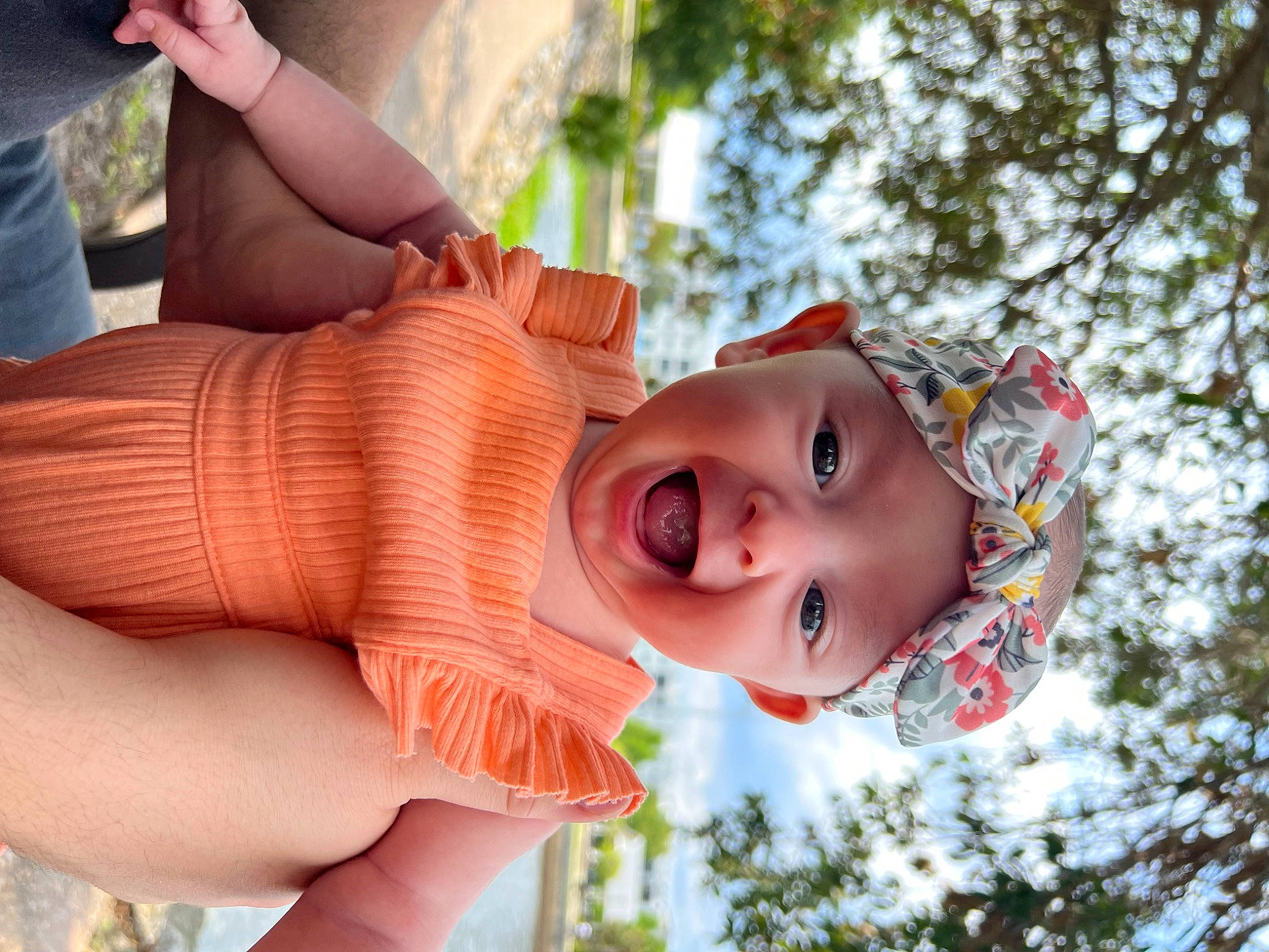 Melody Rose joined the competition — help win amazing prizes! baby, beauty, child, clothing, gesture, grass, hand, happy, hat, headwear, leisure, lip, orange, people_in_nature, person, plant, recreation, skin, smile, toddler