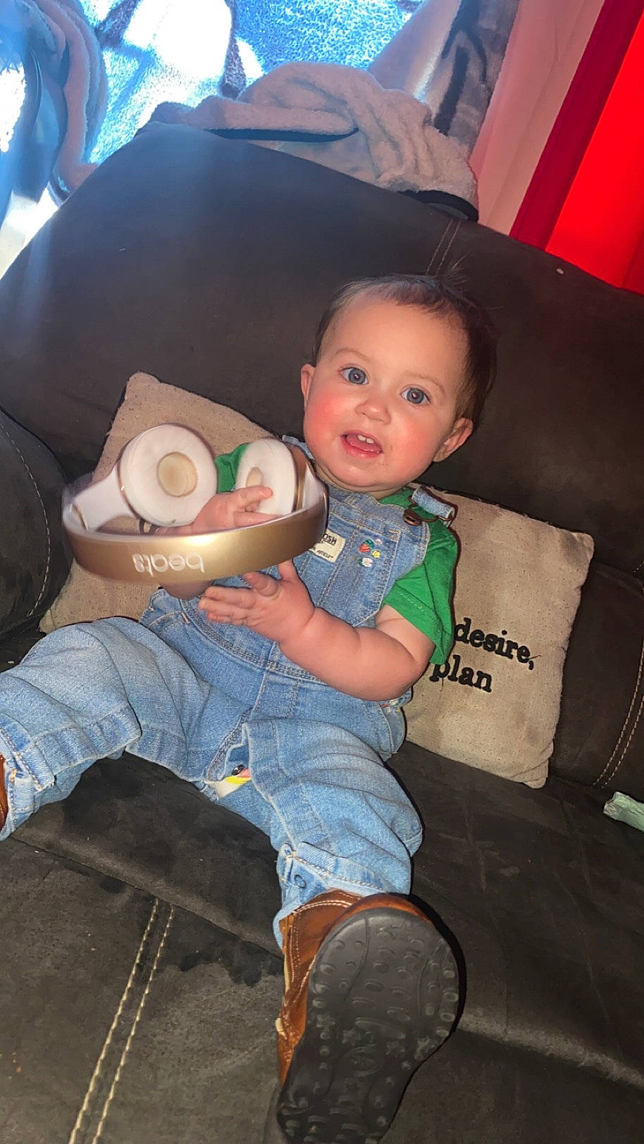 Gracelyn joined the competition — help win amazing prizes! abdomen, baby, cheek, child, comfort, denim, event, finger, fun, happy, human_leg, jeans, lap, leg, mouth, person, sitting, skin, thigh, toddler