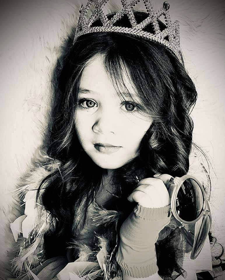 Laylani joined the competition — help win amazing prizes! beauty, black_and_white, child_model, costume_accessory, crown, cup, flash_photography, hair_accessory, hairstyle, headgear, headpiece, lip, long_hair, monochrome, monochrome_photography, person, photography, portrait, portrait_photography, style