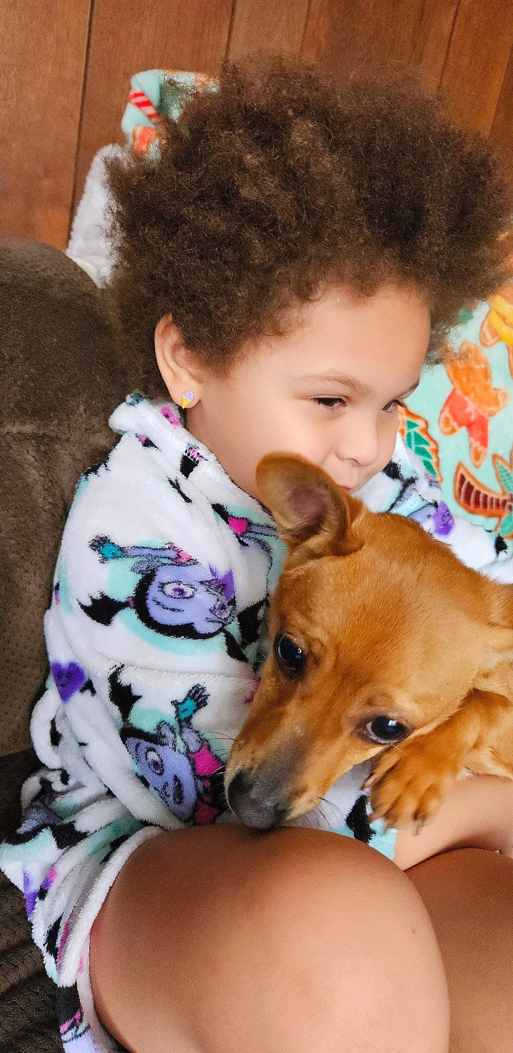 Mirabel joined the competition — help win amazing prizes! baby, carnivore, child, comfort, companion_dog, dog, dog_breed, ear, eye, fawn, fun, fur, happy, head, mammal, nose, sitting, skin, smile, toddler