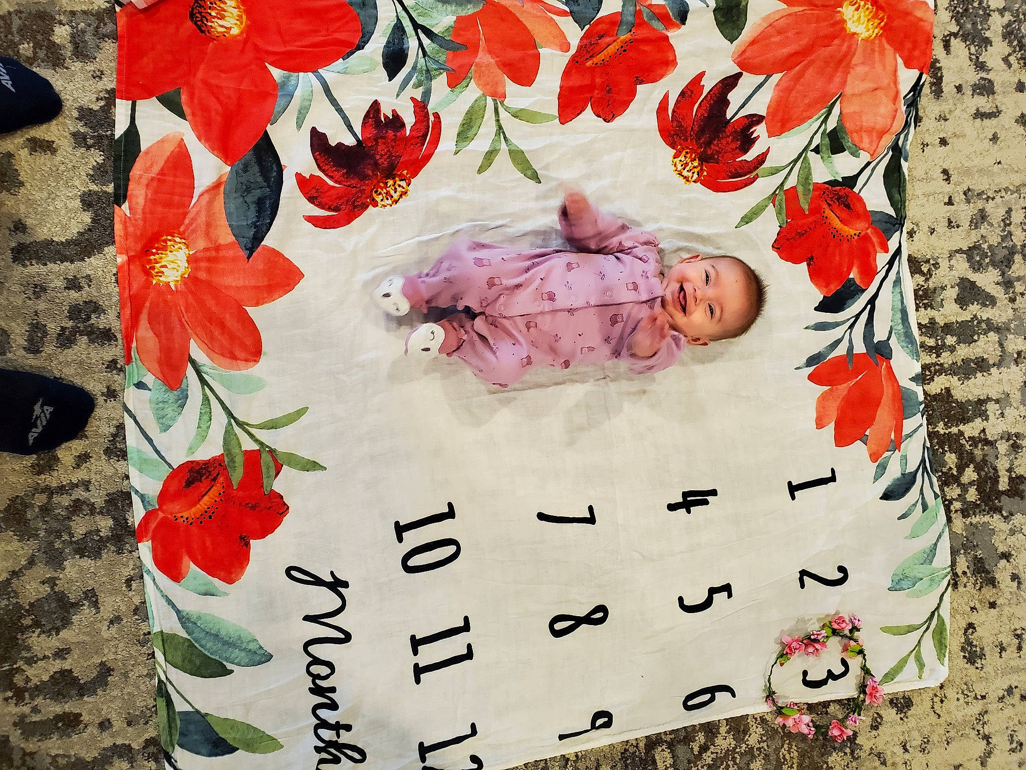 Lila joined the competition — help win amazing prizes! art, baby, carmine, flower, font, happy, joy, paint, paper, paper_product, pattern, peach, people_in_nature, person, petal, pink, plant, rectangle, red, textile