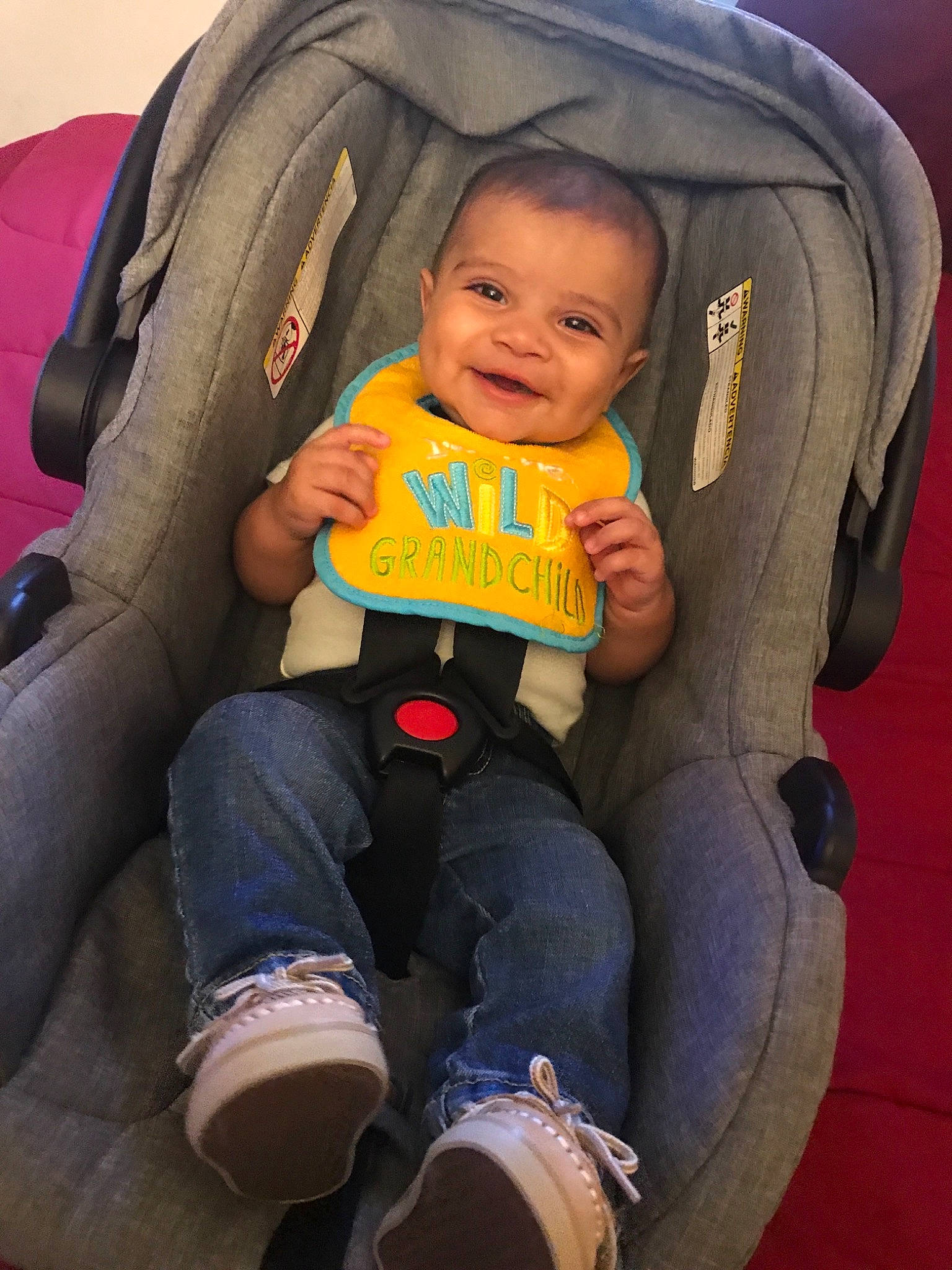 Isaiah Veglia joined the competition — help win amazing prizes! baby, baby_carriage, baby_in_car_seat, baby_products, car_seat, cheek, child, eye, fun, head, joy, person, play, product, sitting, skin, toddler