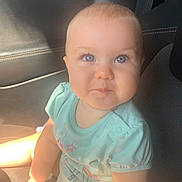 Samantha Lemos is registered to the contest to win money with this photo: accessories, baby, belt, bodypart, clothing, cushion, face, head, homedecor, mouth, person, photography, portrait, selfie, shorts, sitting, t_shirt, teeth, transportation, vehicle