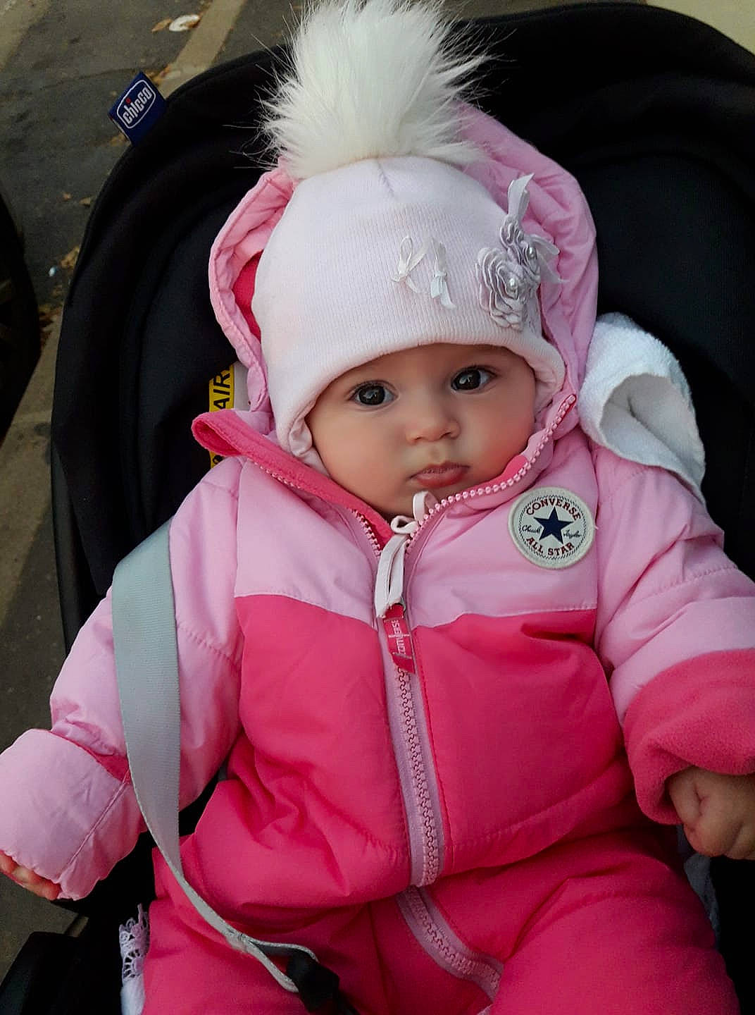 Cynthia participe au concours pour gagner de l'argent avec cette photo : child, costume, eye, girl, headgear, headwear, infant, person, pink, product, skin, smile, textile, toddler