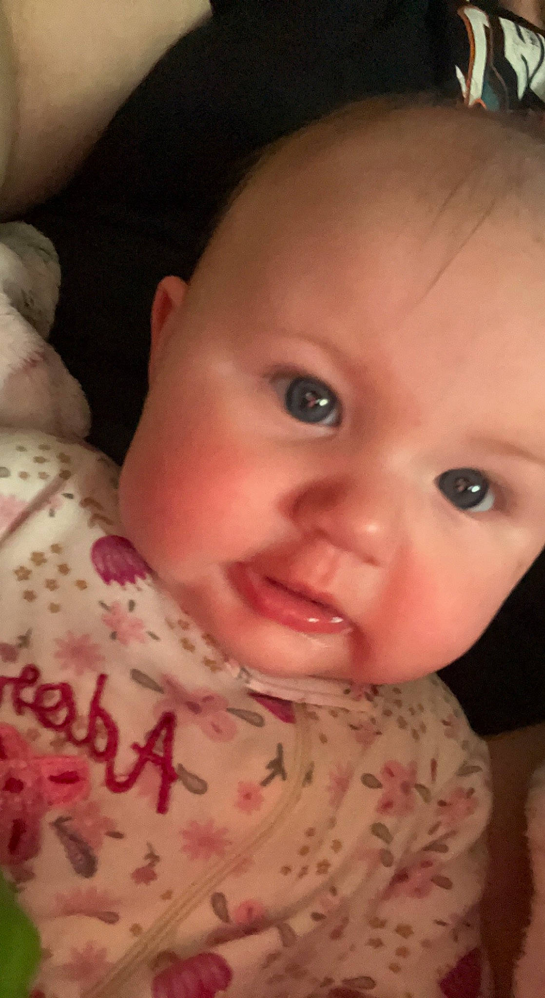 Briella joined the competition — help win amazing prizes! baby, baby_toddler_clothing, cheek, child, chin, comfort, ear, eye, eyebrow, eyelash, forehead, head, human_body, iris, lip, mouth, nose, person, skin, sleeve