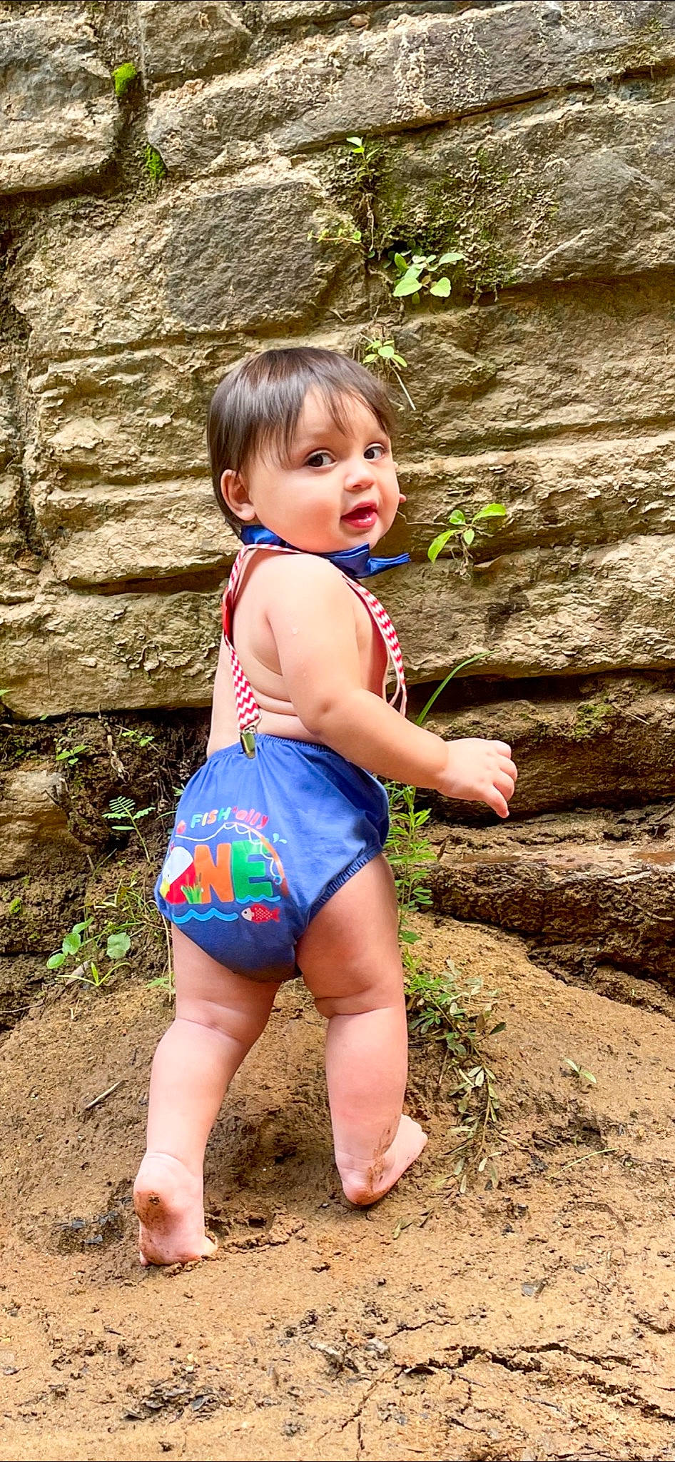 Triston joined the competition — help win amazing prizes! abdomen, barefoot, body_of_water, chest, child, electric_blue, eye, fun, grass, happy, head, human_leg, leisure, nature, people_in_nature, person, swimwear, thigh, toddler, tree