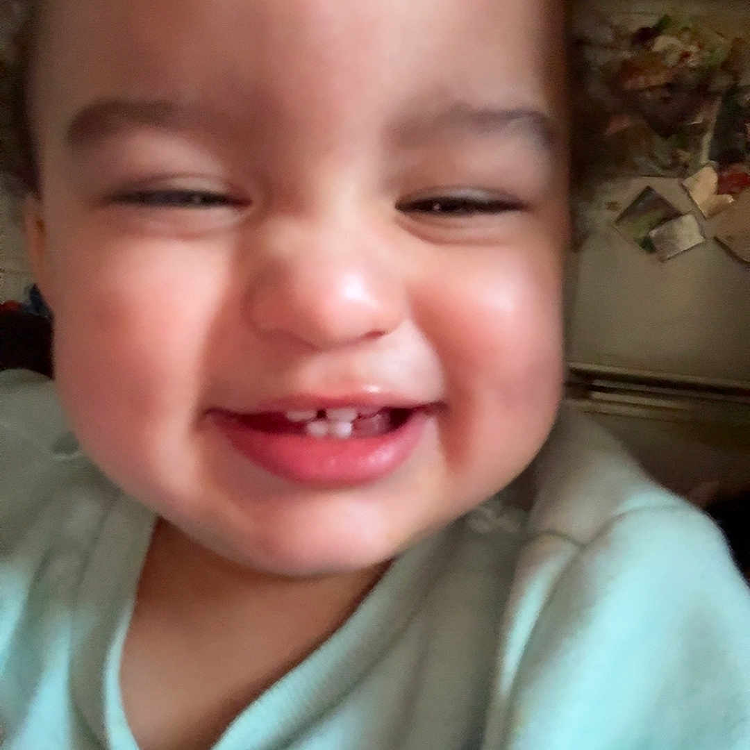 Elijah joined the competition — help win amazing prizes! baby, babylaughing, bodypart, cosmetics, face, happy, head, laughing, lipstick, mouth, newborn, person, photography, portrait, selfie, smile, teeth