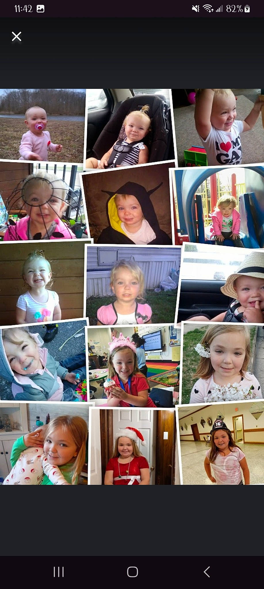 Bayleigh is registered to the contest to win money with this photo: art, baby, child, collage, event, eye, face, facial_expression, fun, happy, hat, head, headwear, human, joy, person, photograph, pink, smile, snapshot