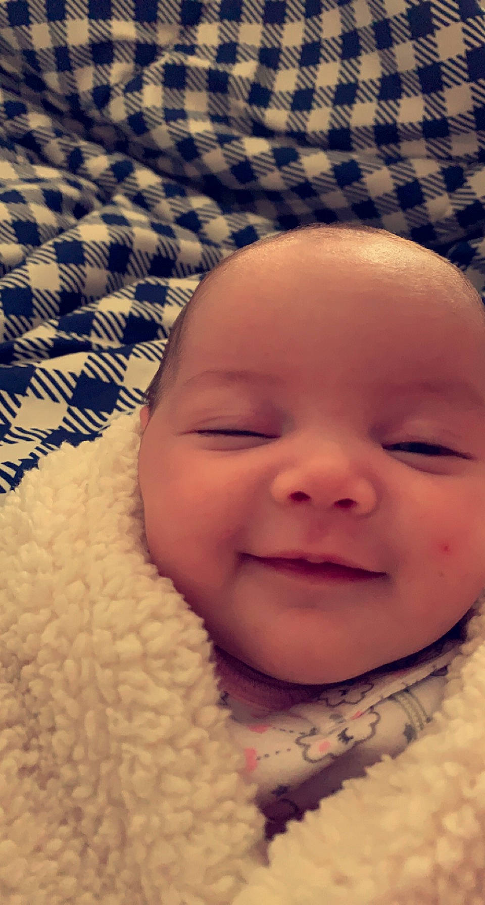 Oaklyn joined the competition — help win amazing prizes! baby, baby_toddler_clothing, blue, cheek, chin, eye, eyebrow, face, facial_expression, happy, iris, joy, lip, mouth, nose, organ, person, pink, skin, smile