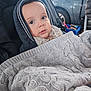 Livio a rejoint le concours — aidez-le/la à gagner de superbes lots ! baby, infant, child, stroller, blanket, knit_blanket, hood, jacket, drool, big_eyes, car, car_seat, parking, portrait, cozy, candid, fabric, closeup, outdoor, seat