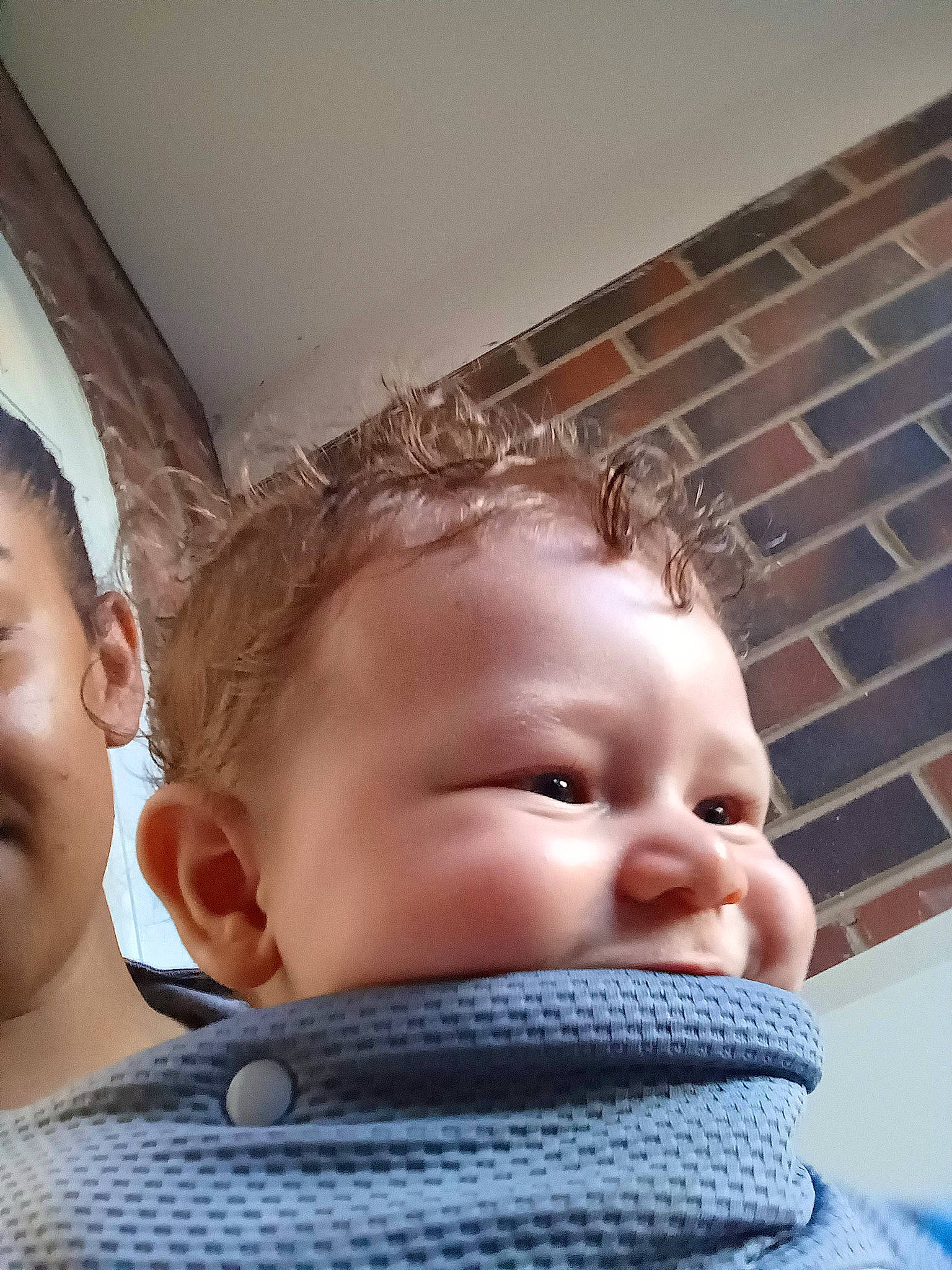 Harlem is registered to the contest to win money with this photo: baby, baby_products, baby_sleeping, baby_toddler_clothing, cheek, child, chin, comfort, eyebrow, eyelash, forehead, fun, hairstyle, happy, mouth, nose, person, room, skin, toddler