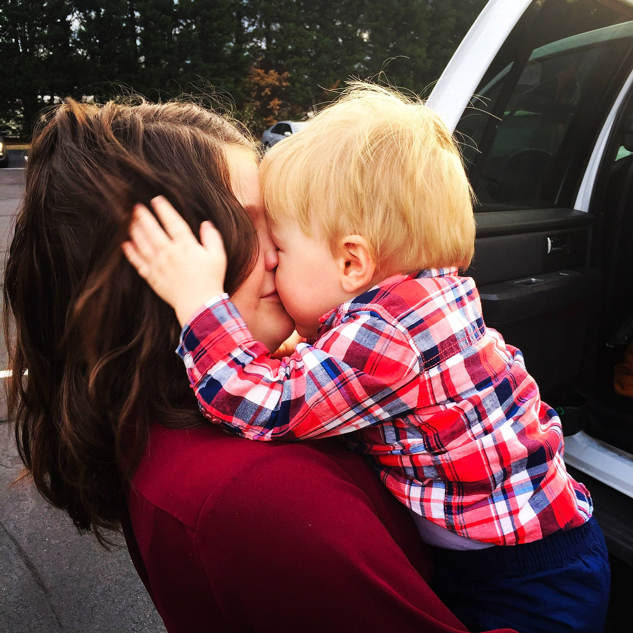 Michael joined the competition — help win amazing prizes! blond, car, child, cool, design, gesture, hair, hairstyle, hand, hug, interaction, long_hair, love, pattern, person, plant, sky, toddler, tree, vacation