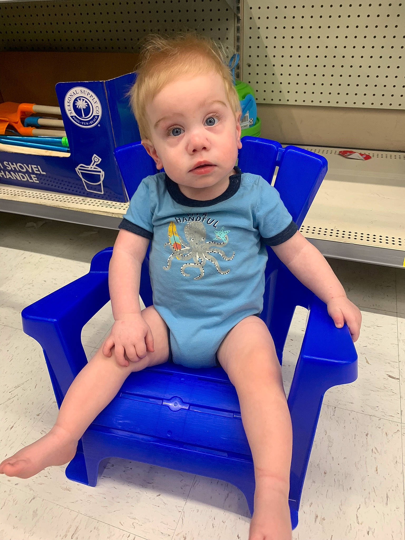 Matthew joined the competition — help win amazing prizes! azure, baby_toddler_clothing, barefoot, blue, comfort, electric_blue, face, fun, happy, head, human_leg, joint, knee, leg, leisure, person, sitting, sleeve, standing, surprise