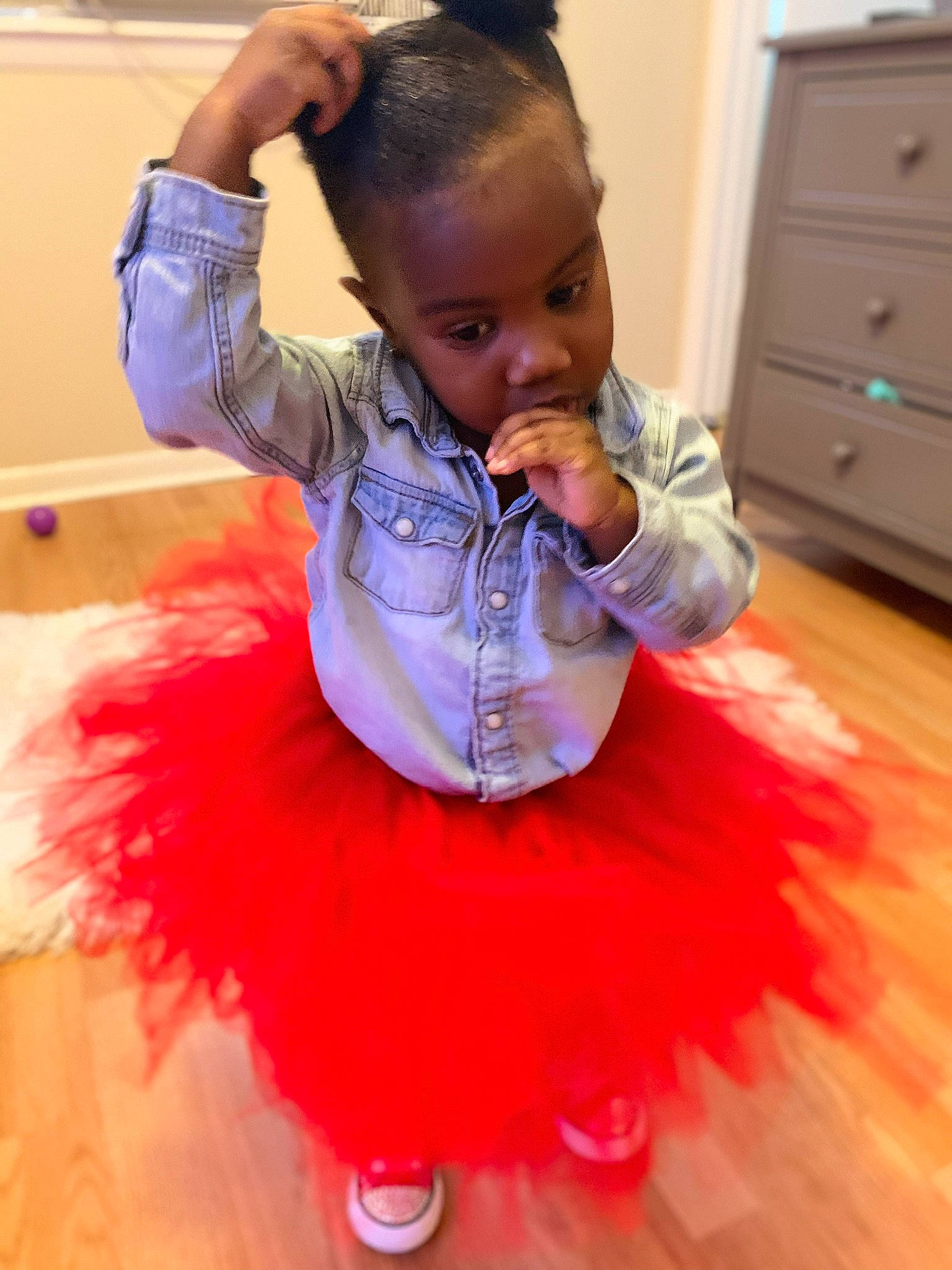 Journei joined the competition — help win amazing prizes! afro, ballet_tutu, child, costume, hair, hair_accessory, hairstyle, long_hair, person, pink, toddler