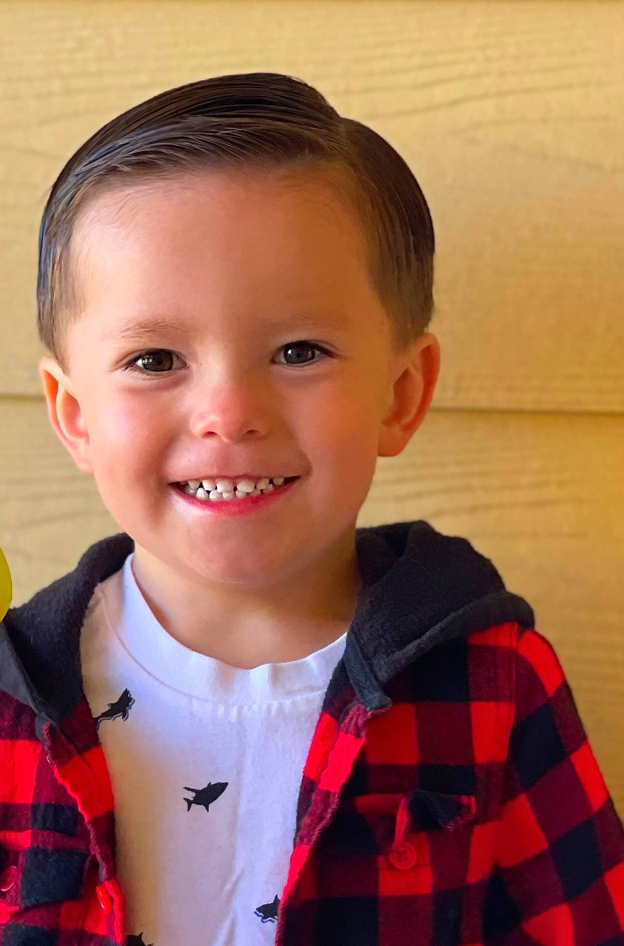 Dominic joined the competition — help win amazing prizes! cheek, child, chin, collar, dress_shirt, eye, eyebrow, forehead, fun, happy, iris, joy, nose, pattern, person, plaid, red, skin, sleeve, smile