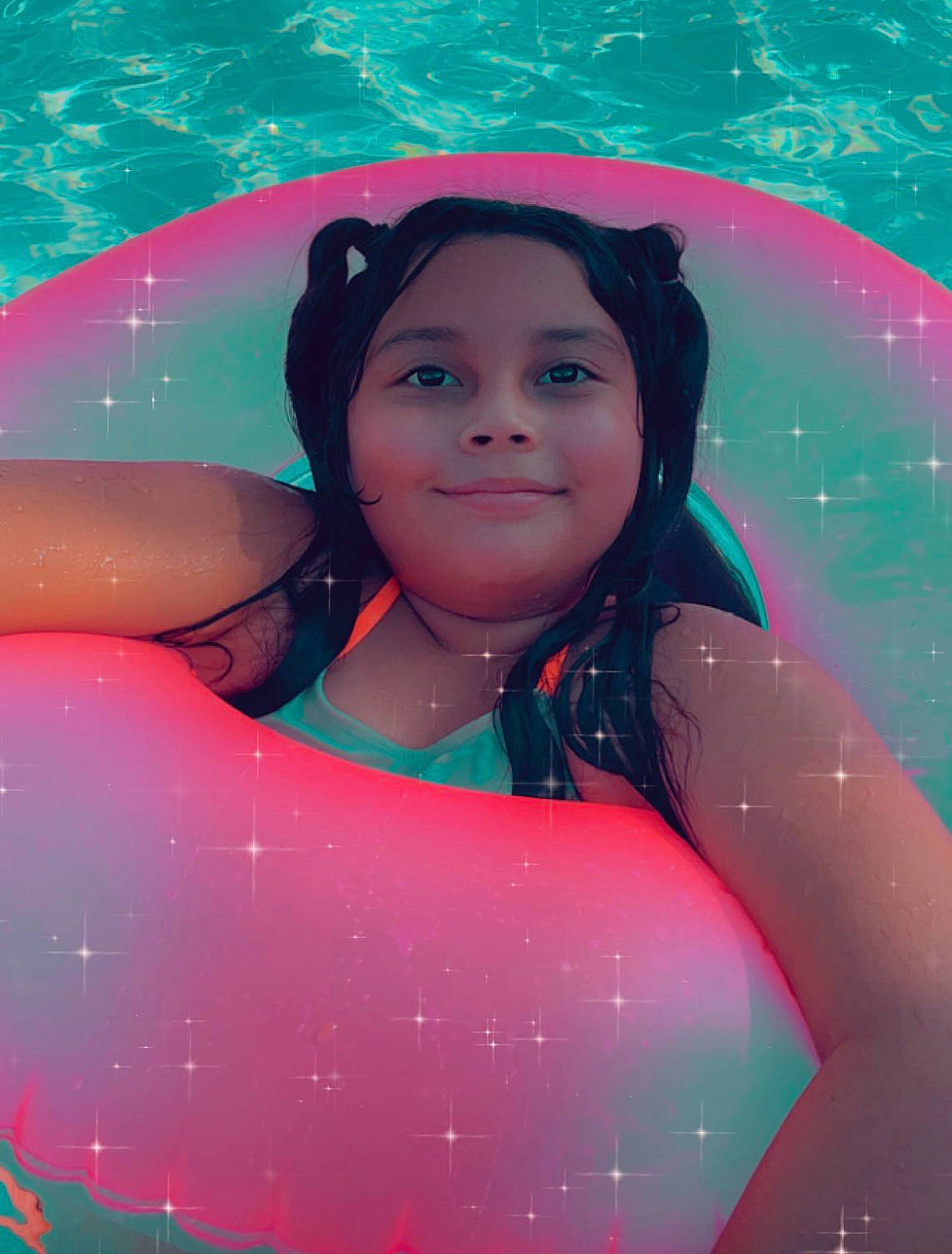 Melanie joined the competition — help win amazing prizes! aqua, azure, black_hair, cool, eye, face, facial_expression, flash_photography, fun, hair, happy, head, joy, leisure, magenta, muscle, people_in_nature, person, pink, skin