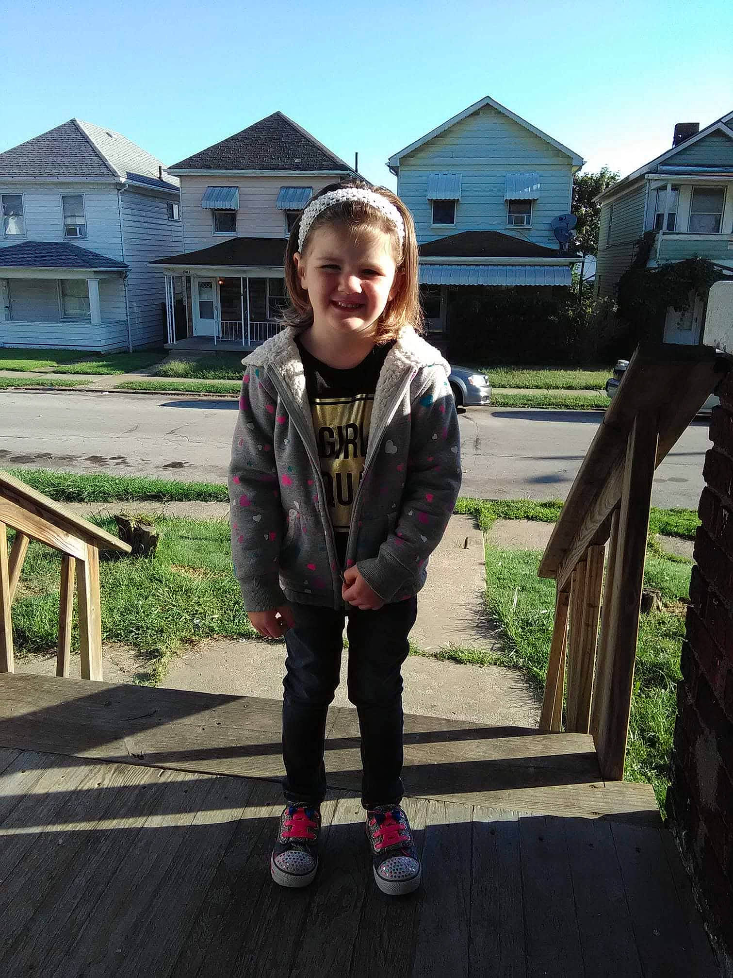 Mackenzie Peck joined the competition — help win amazing prizes! jacket, joy, outerwear, person, standing