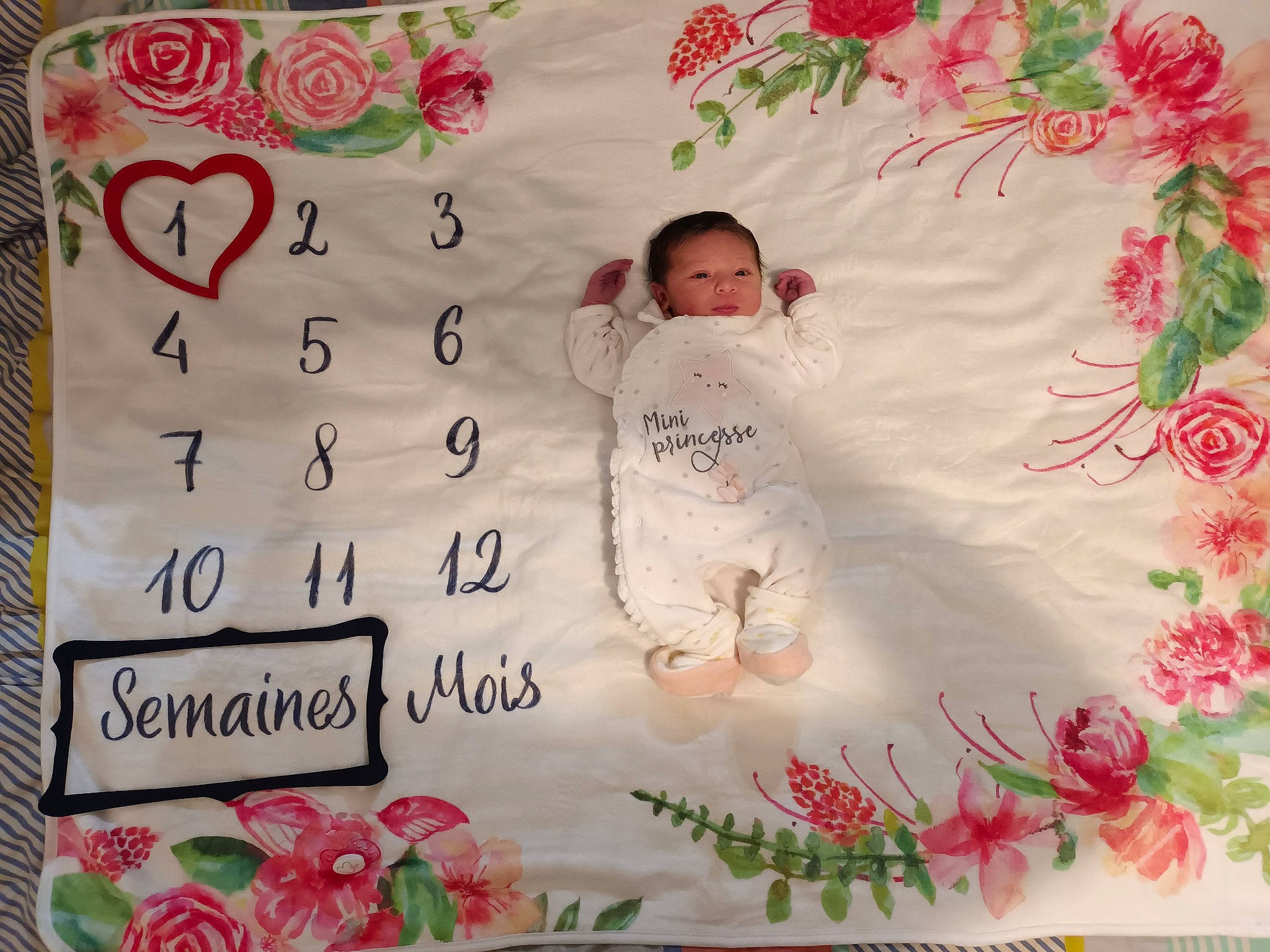 Kataleya participe au concours pour gagner de l'argent avec cette photo : baby, decoration, design, event, floral_design, flower, font, happy, linens, paper, pattern, peach, person, petal, pink, plant, rectangle, rose, rose_family, rose_order