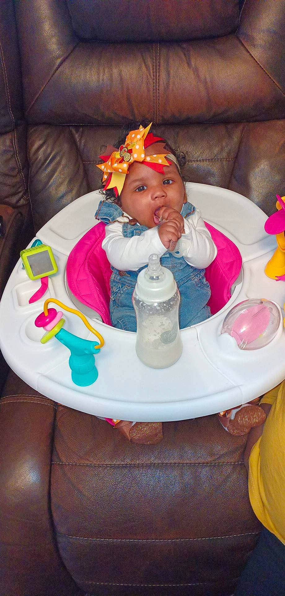 Dream joined the competition — help win amazing prizes! baby, baby_products, baby_toddler_clothing, child, comfort, couch, drinkware, event, fun, headwear, linens, party, person, plastic_bottle, plate, play, room, serveware, sitting, sweetness