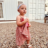 Raylee joined the competition — help win amazing prizes! baby, beachwear, bodypart, city, clothing, dress, face, finger, gravel, hand, hat, head, pebble, person, photography, portrait, road, rock, street, urban