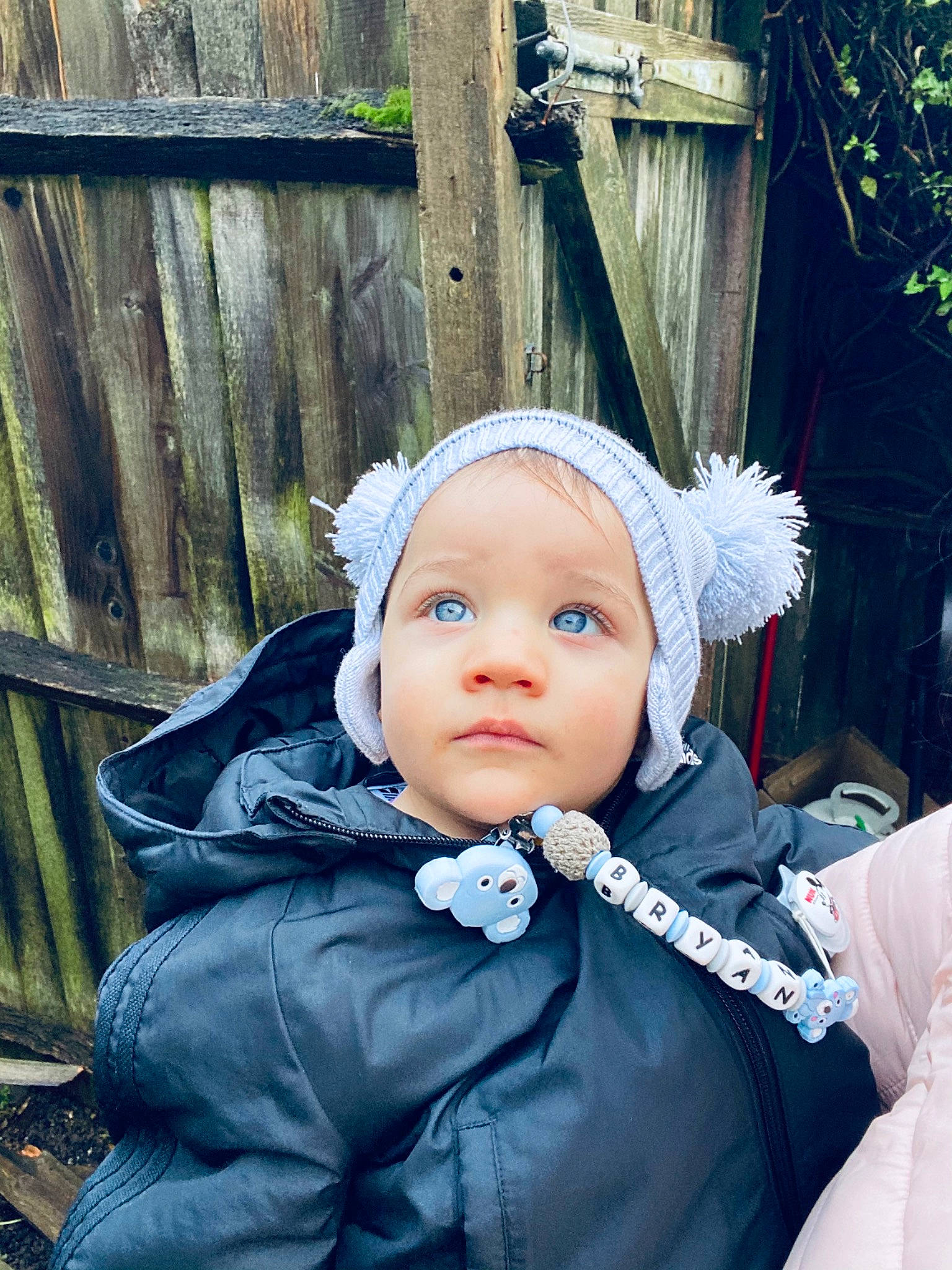 Bryan is registered to the contest to win money with this photo: baby, baby_toddler_clothing, cap, costume_hat, electric_blue, eyelash, fashion_accessory, flash_photography, freezing, fun, fur, happy, hat, headgear, headwear, iris, people_in_nature, person, sleeve, street_fashion