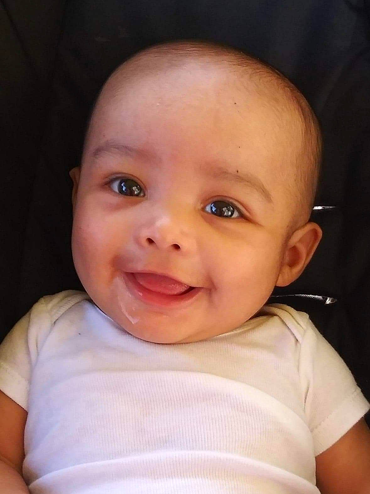 Emanuel joined the competition — help win amazing prizes! baby, baby_making_funny_faces, beauty, cheek, child, chin, eye, eyebrow, face, facial_expression, forehead, head, iris, joy, lip, mouth, nose, organ, person, skin