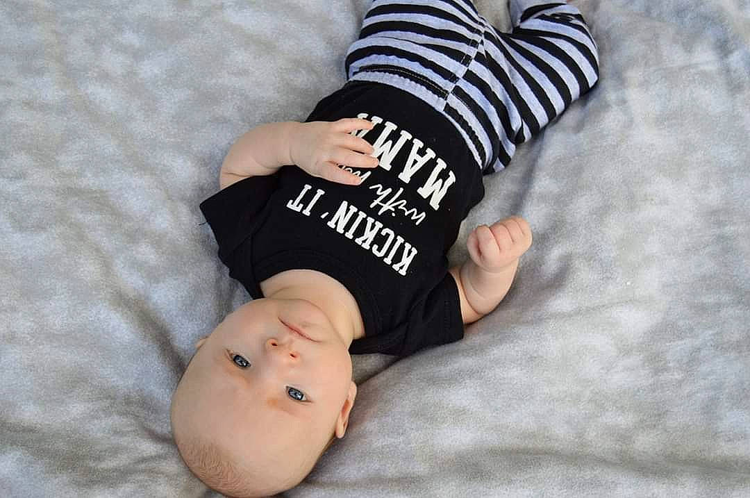 Killian joined the competition — help win amazing prizes! baby, baby_toddler_clothing, beanie, cap, child, font, headgear, person, sleeve, t_shirt, toddler
