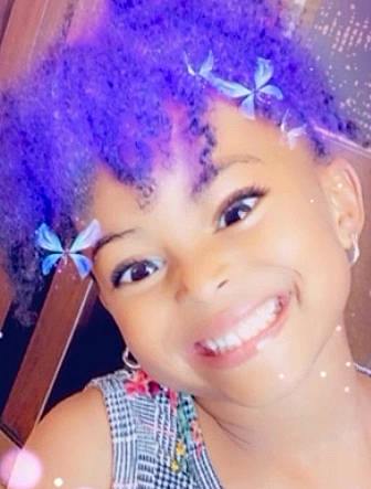 Kyi Carter joined the competition — help win amazing prizes! beauty, cheek, child, cool, eye, eyebrow, face, forehead, hair, hair_coloring, hairstyle, head, human, joy, lip, nose, person, purple, selfie, smile