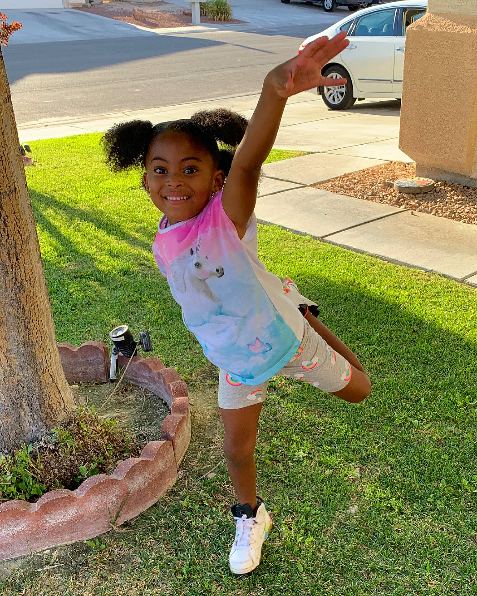 Kyi Carter joined the competition — help win amazing prizes! child, fun, grass, joy, leisure, person, plant, play, smile, summer, toddler, tree, vacation