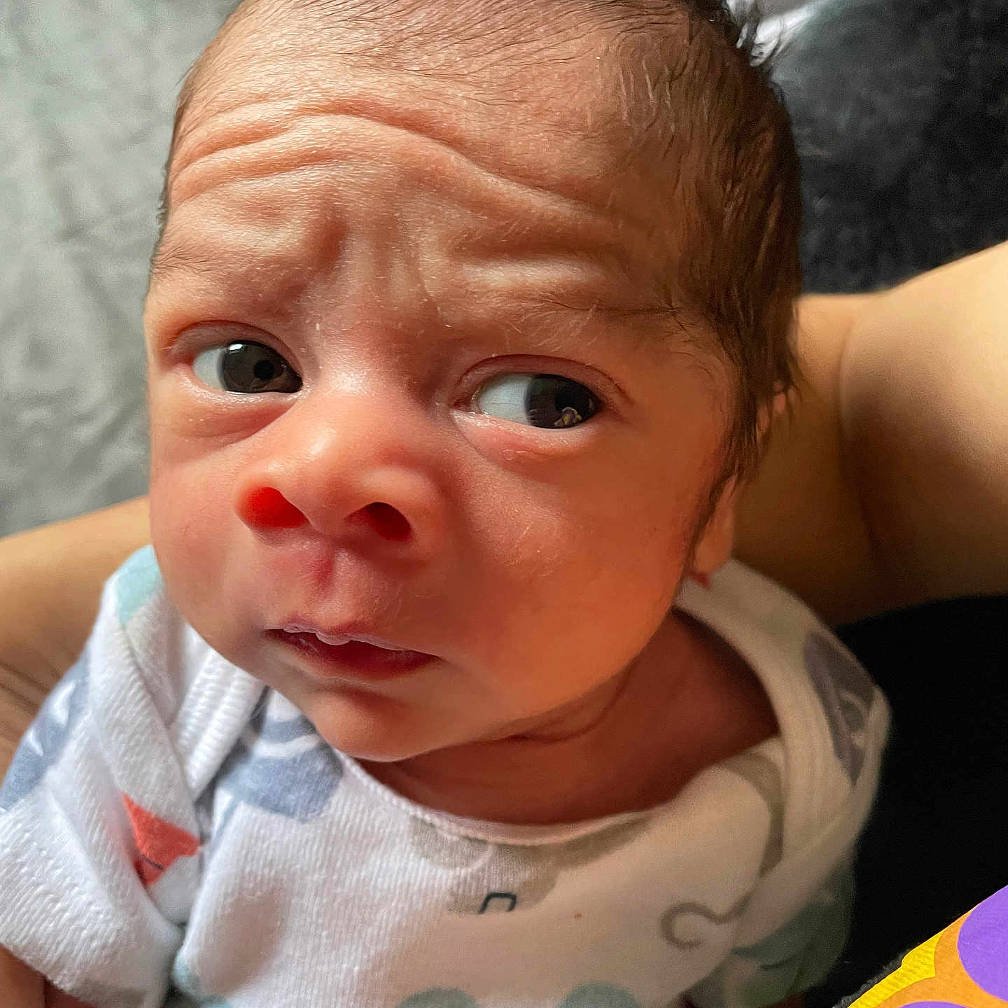 Khaza joined the competition — help win amazing prizes! baby, bodypart, crying, face, finger, frown, hand, head, newborn, person, photography, portrait, sad, skin