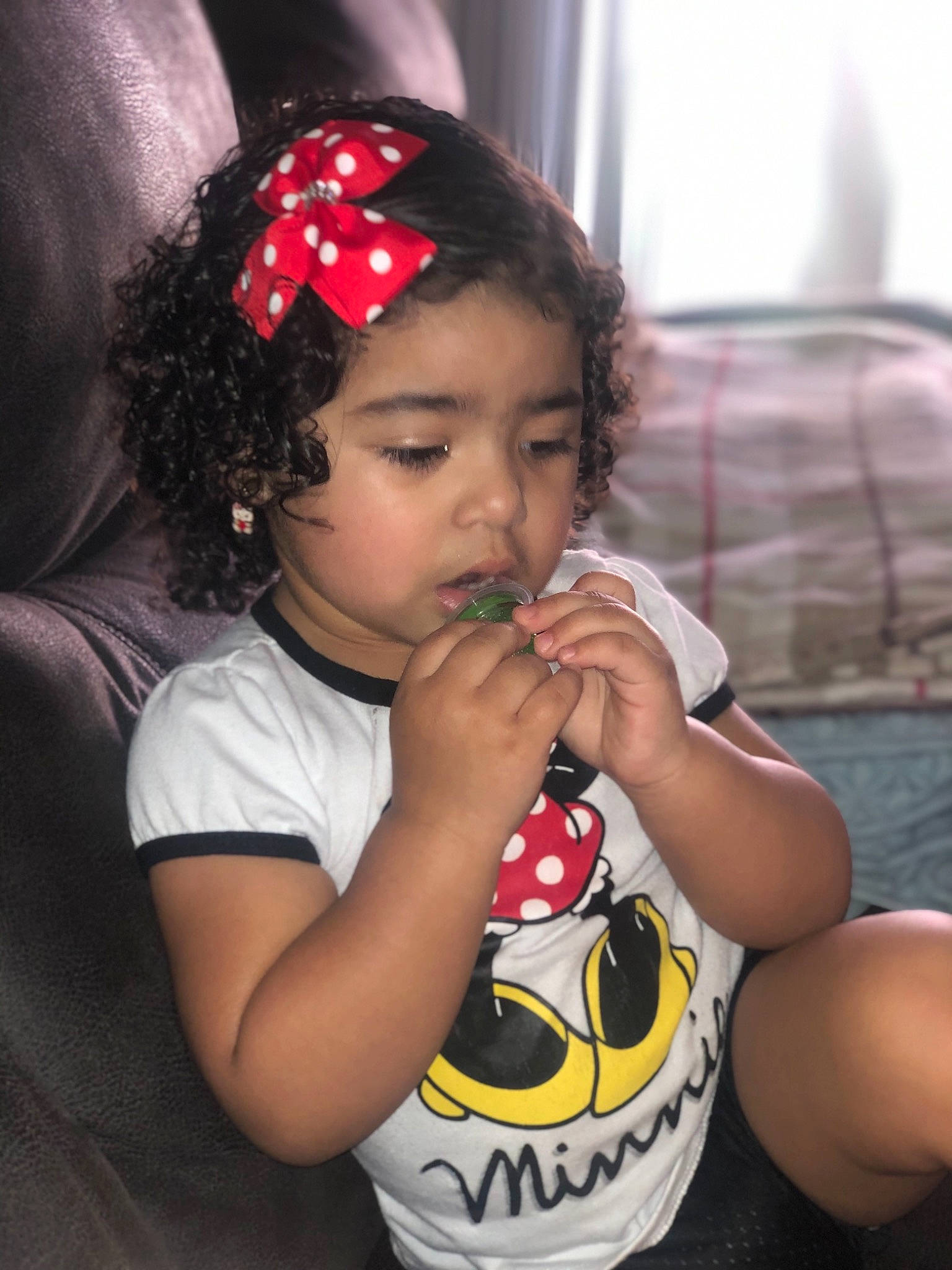 Mia joined the competition — help win amazing prizes! black_hair, child, fashion_accessory, hair_accessory, nose, person, toddler
