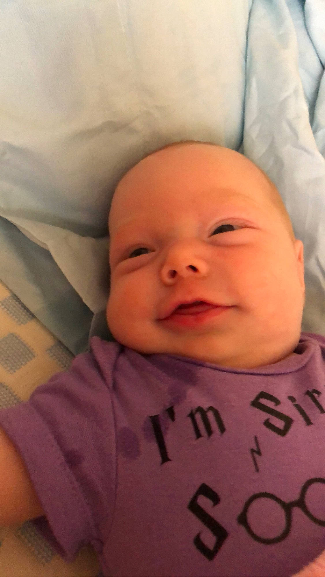 Cora joined the competition — help win amazing prizes! baby, baby_toddler_clothing, cheek, chin, comfort, eye, eyebrow, face, happy, head, human_body, iris, lip, mouth, nose, person, pink, skin, sleeve, smile