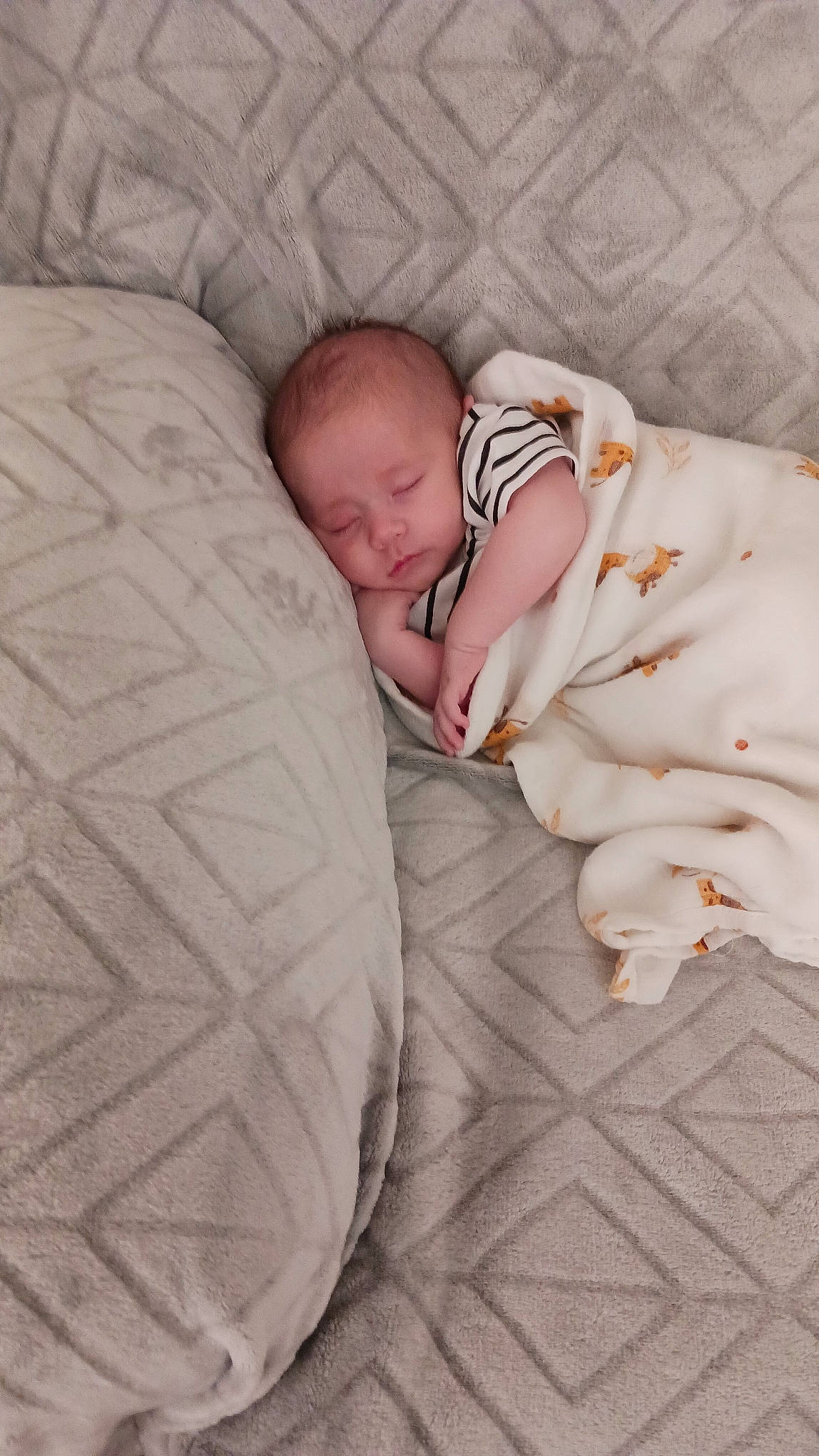 Alexander joined the competition — help win amazing prizes! baby, baby_sleeping, baby_toddler_clothing, bedding, bedtime, child, comfort, finger, foot, hand, human_body, leg, linens, nap, pattern, person, room, sitting, skin, textile
