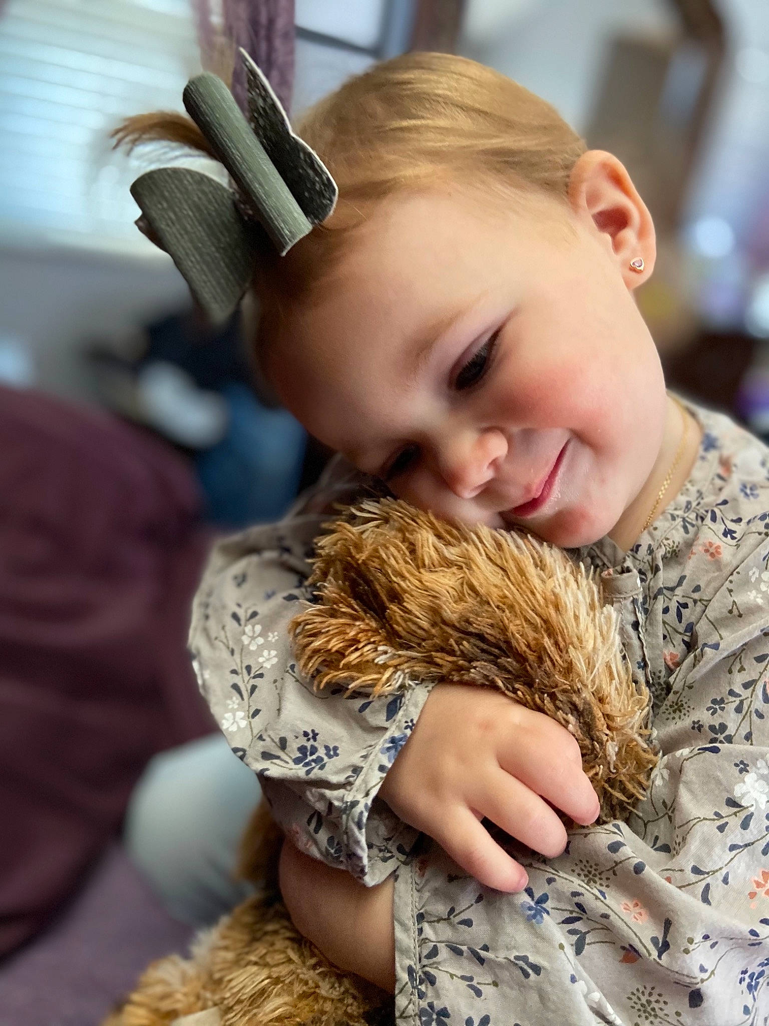 Alexa joined the competition — help win amazing prizes! baby, brown_hair, child, facial_expression, fawn, fun, fur, gesture, grass, happy, mammal, pattern, people_in_nature, person, photograph, skin, smile, textile, toddler, toy