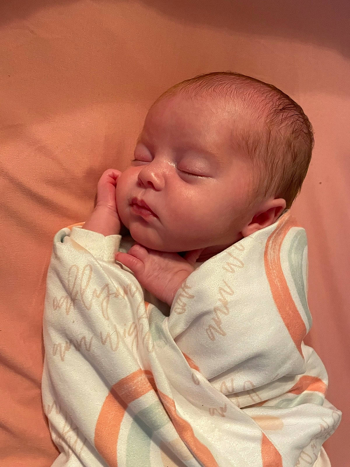 Oaklynn joined the competition — help win amazing prizes! baby, baby_products, baby_sleeping, baby_toddler_clothing, bedtime, cheek, child, collar, comfort, eye, eyebrow, face, gesture, head, linens, lip, nose, person, sleeve, thumb