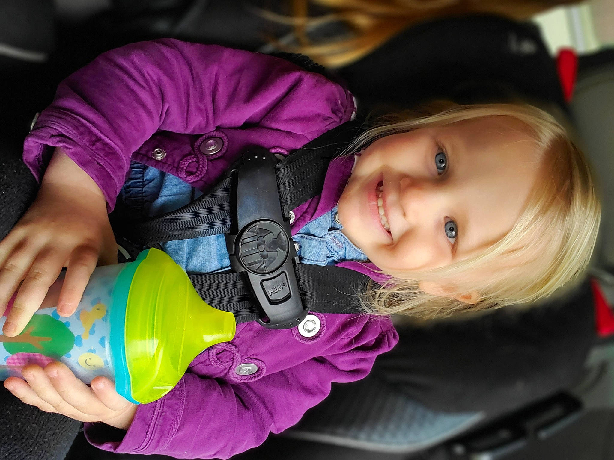Kellianne is registered to the contest to win money with this photo: arm, baby, child, glove, hand, joy, person, personal_protective_equipment, pink, play, product, purple, toddler, water