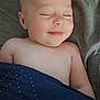 Ava-Mae is registered to the contest to win money with this photo: baby, infant, sleeping, smiling, blanket, soft, peaceful, child, face, skin, head, lying_down, comfort, rest, indoors, closeup, human, portrait, cute, calm