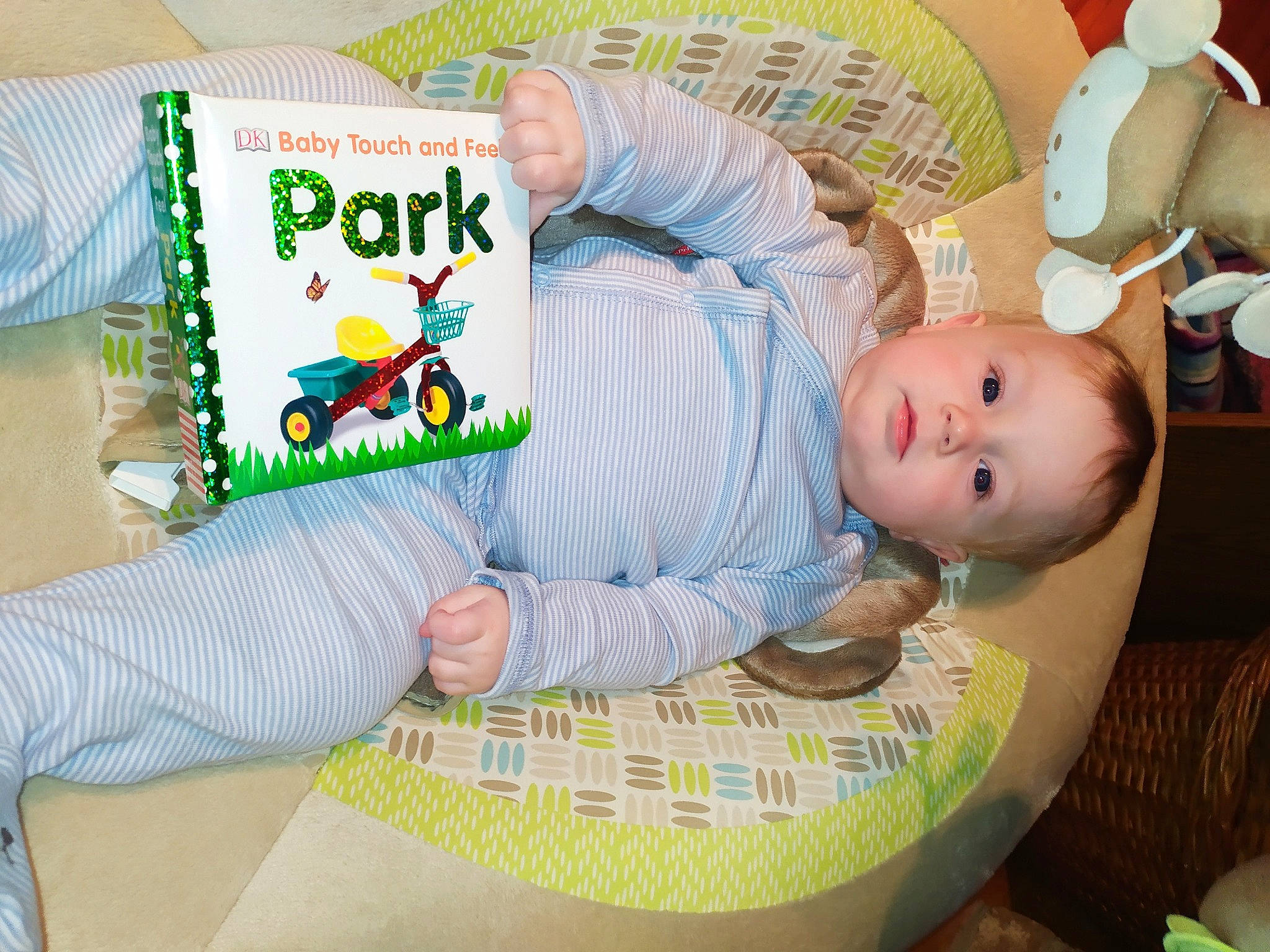 Stewart joined the competition — help win amazing prizes! baby, baby_toys, child, person, play, toddler, toy