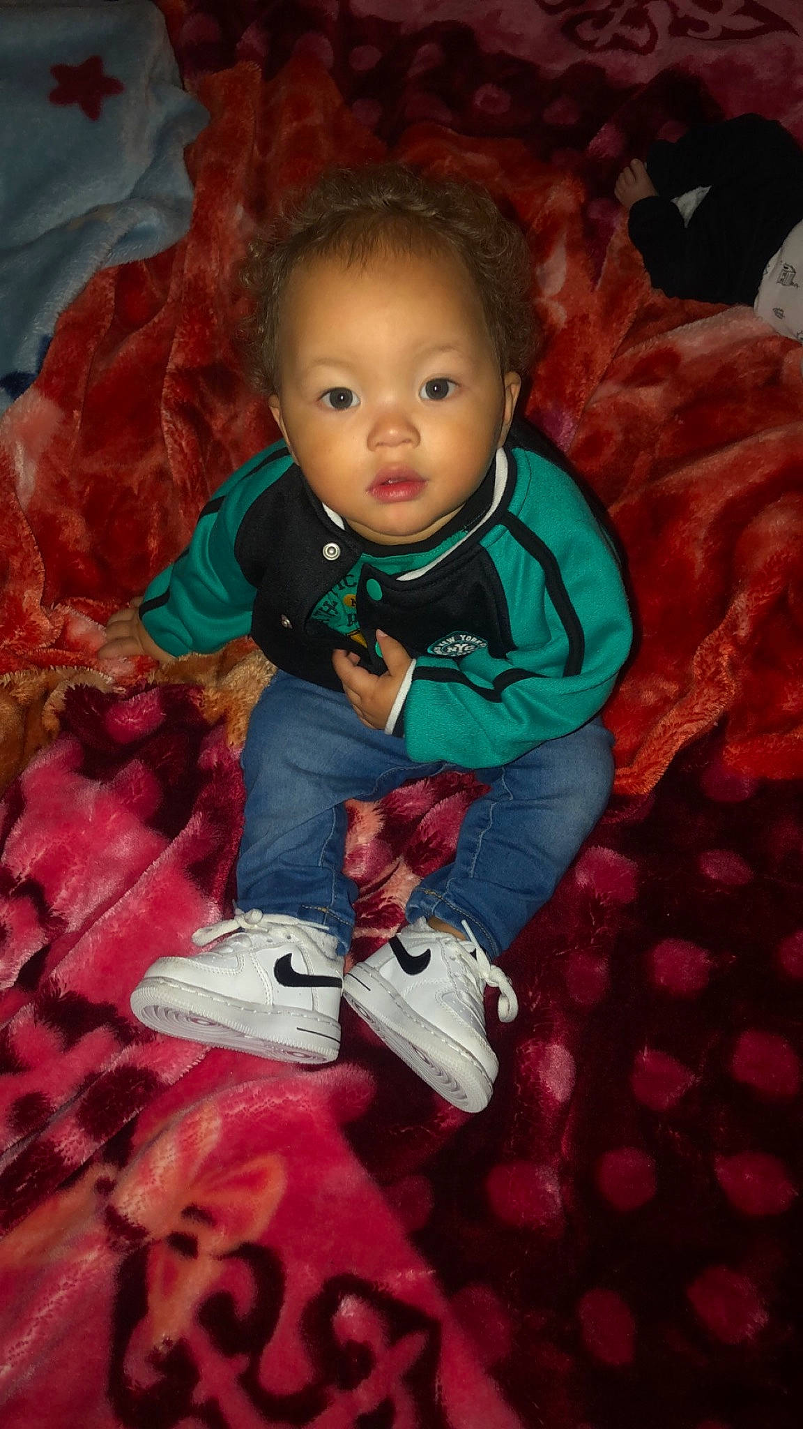 Rymire joined the competition — help win amazing prizes! baby, cheek, child, eye, iris, person, red, smile, toddler