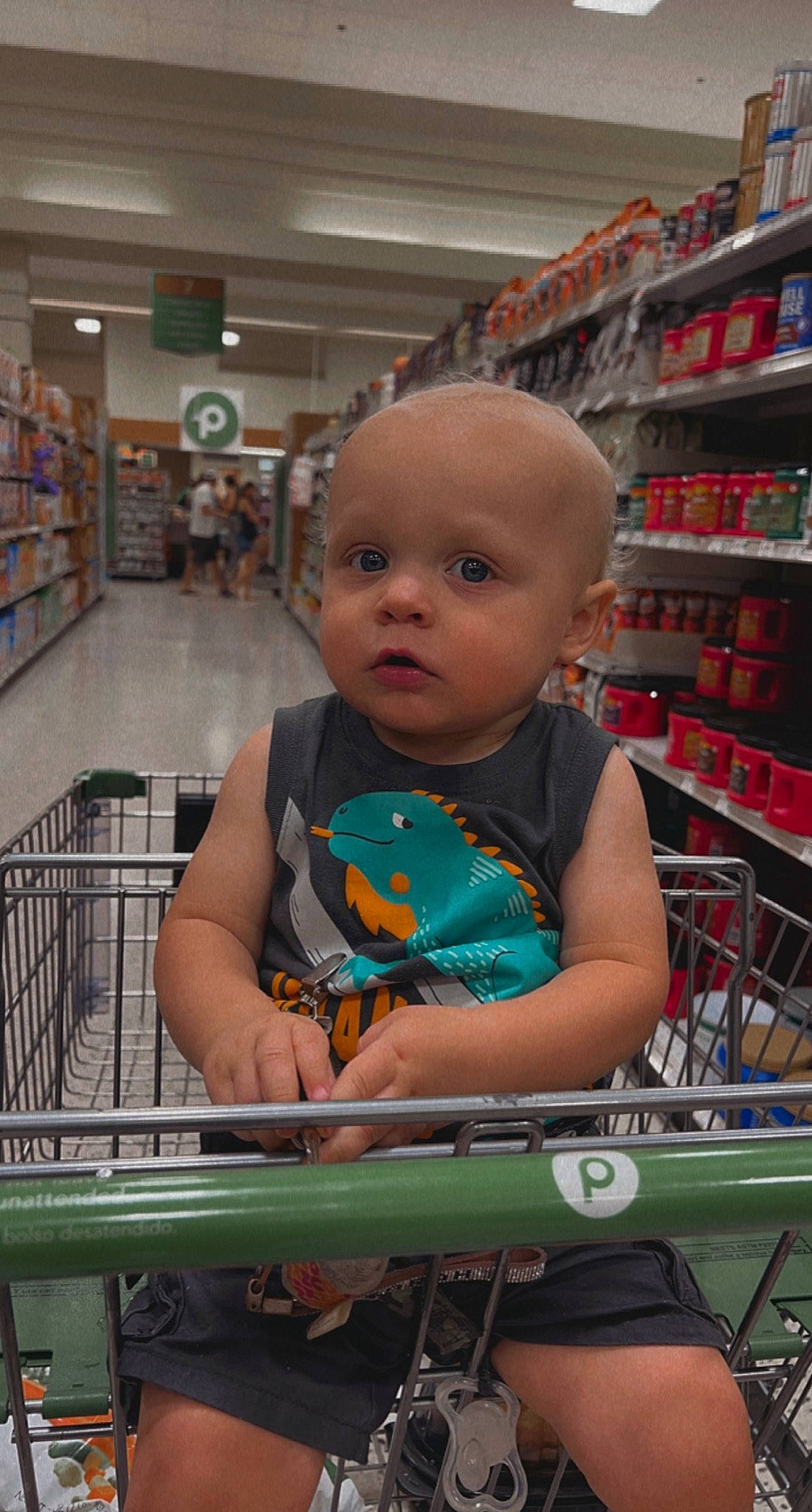 Lawson joined the competition — help win amazing prizes! baby, cart, child, convenience_store, customer, fun, grocery_store, person, product, publication, retail, service, shelf, shelving, shopping, shopping_cart, skin, standing, t_shirt, toddler