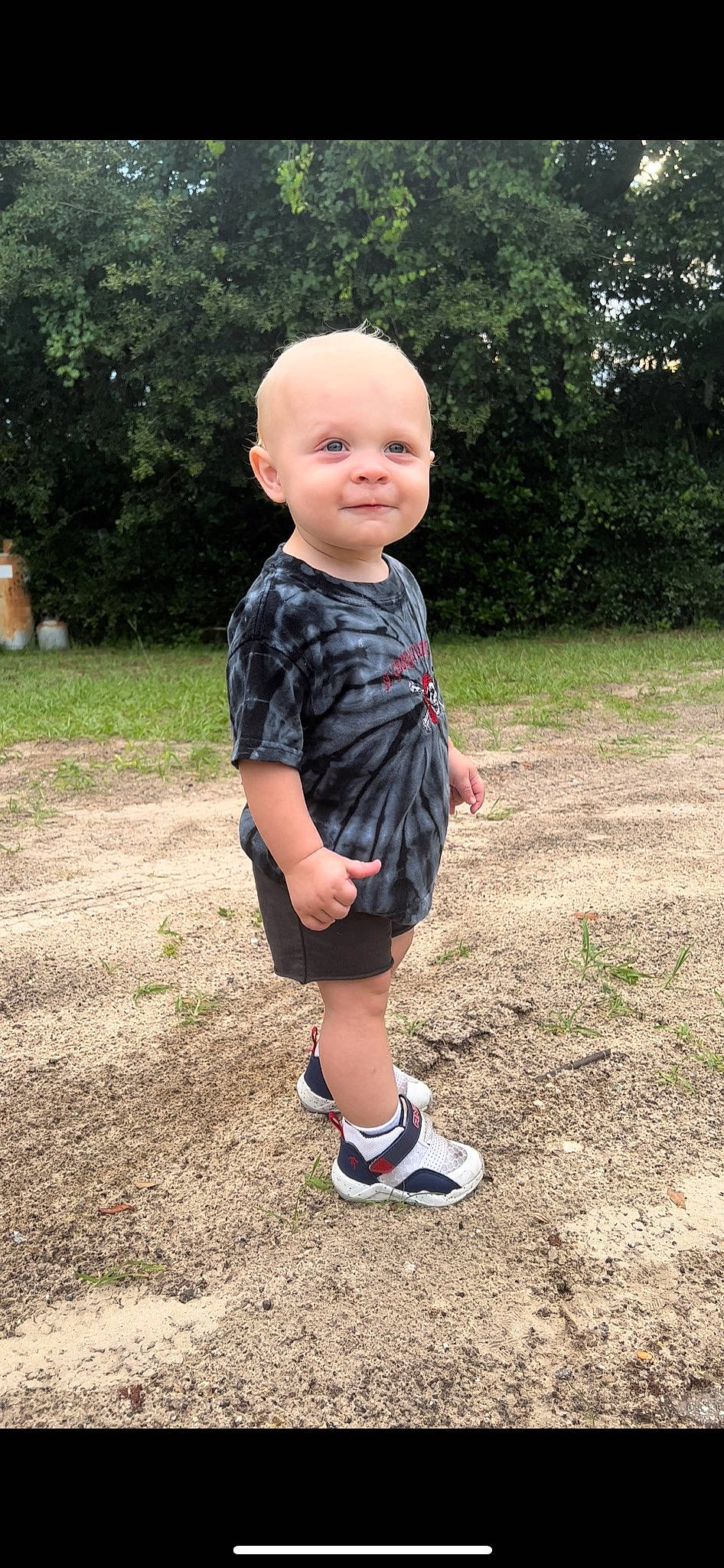 Lawson joined the competition — help win amazing prizes! arm, baby_toddler_clothing, child, electric_blue, fun, grass, happy, human_leg, joy, landscape, leisure, people_in_nature, person, plant, shorts, sleeve, smile, soil, t_shirt, thumb