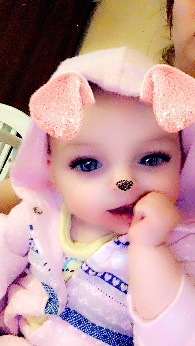 Delilah-rose is registered to the contest to win money with this photo: cheek, child, doll, eye, eyelash, person, pink, skin, toy