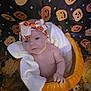 Kyra-Mae joined the competition — help win amazing prizes! baby, pumpkin, headband, blanket, halloween, autumn, leaves, face, cute, infant, orange, costume, seasonal, holiday, decoration, child, portrait, smiling, festive, background