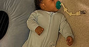 Caspian joined the competition — help win amazing prizes! baby, sleeping, pacifier, onesie, pillow, bed, infant, child, sleep, rest, cozy, cute, peaceful, home, nursery, blanket, soft, comfort, toddler, sleepwear