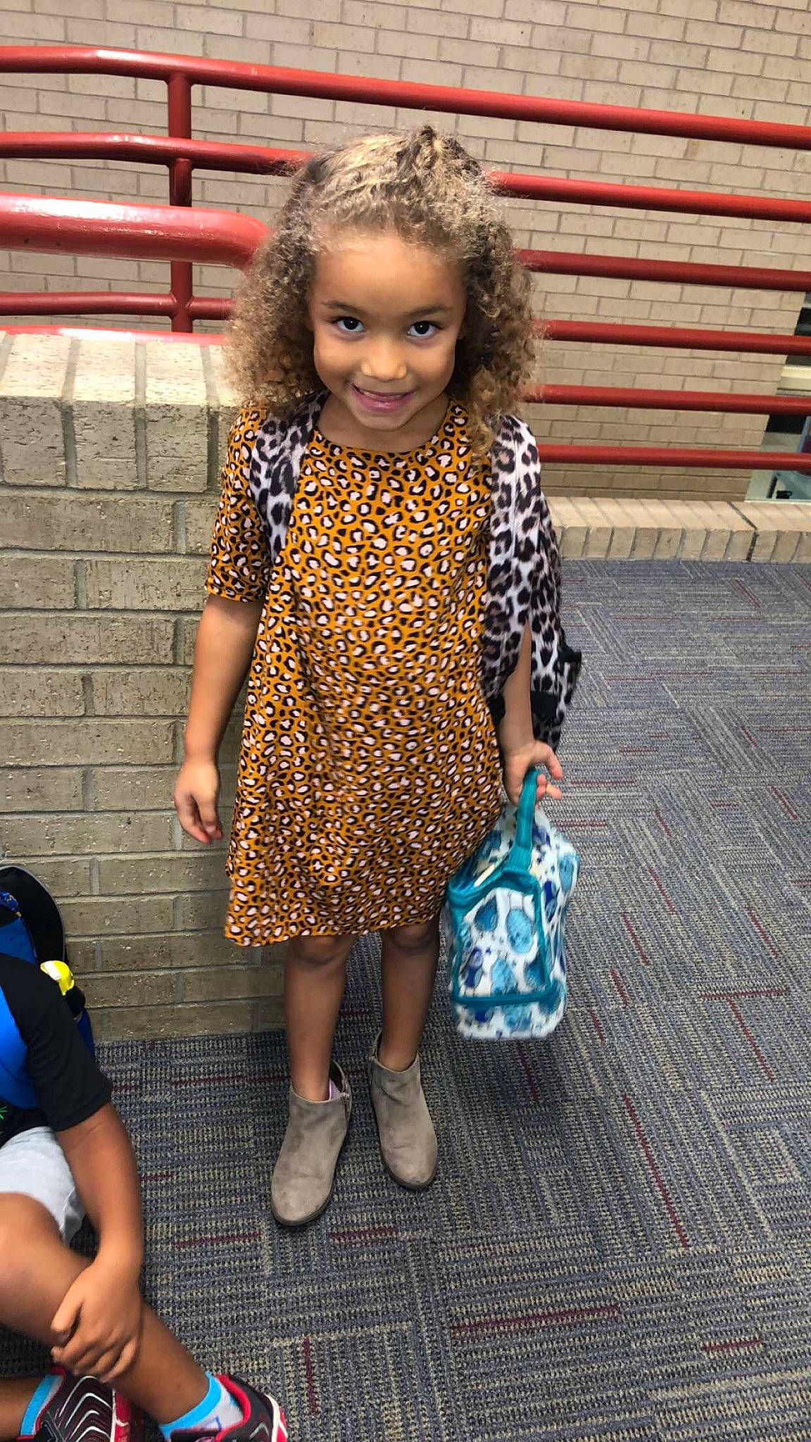 Ameliah joined the competition — help win amazing prizes! adaptation, child, dress, electric_blue, fashion, fawn, footwear, joy, pattern, person, shoe, smile, style, toddler, vacation