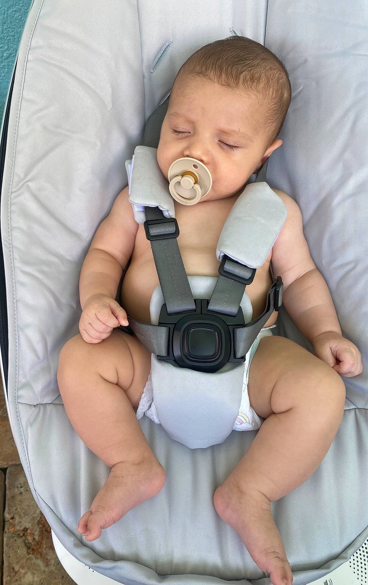 Kaleb is registered to the contest to win money with this photo: arm, baby, baby_products, baby_safety, baby_sleeping, baby_toddler_clothing, cheek, child, comfort, eyelash, finger, hand, leg, organ, person, product, sitting, skin, sleeve, thumb