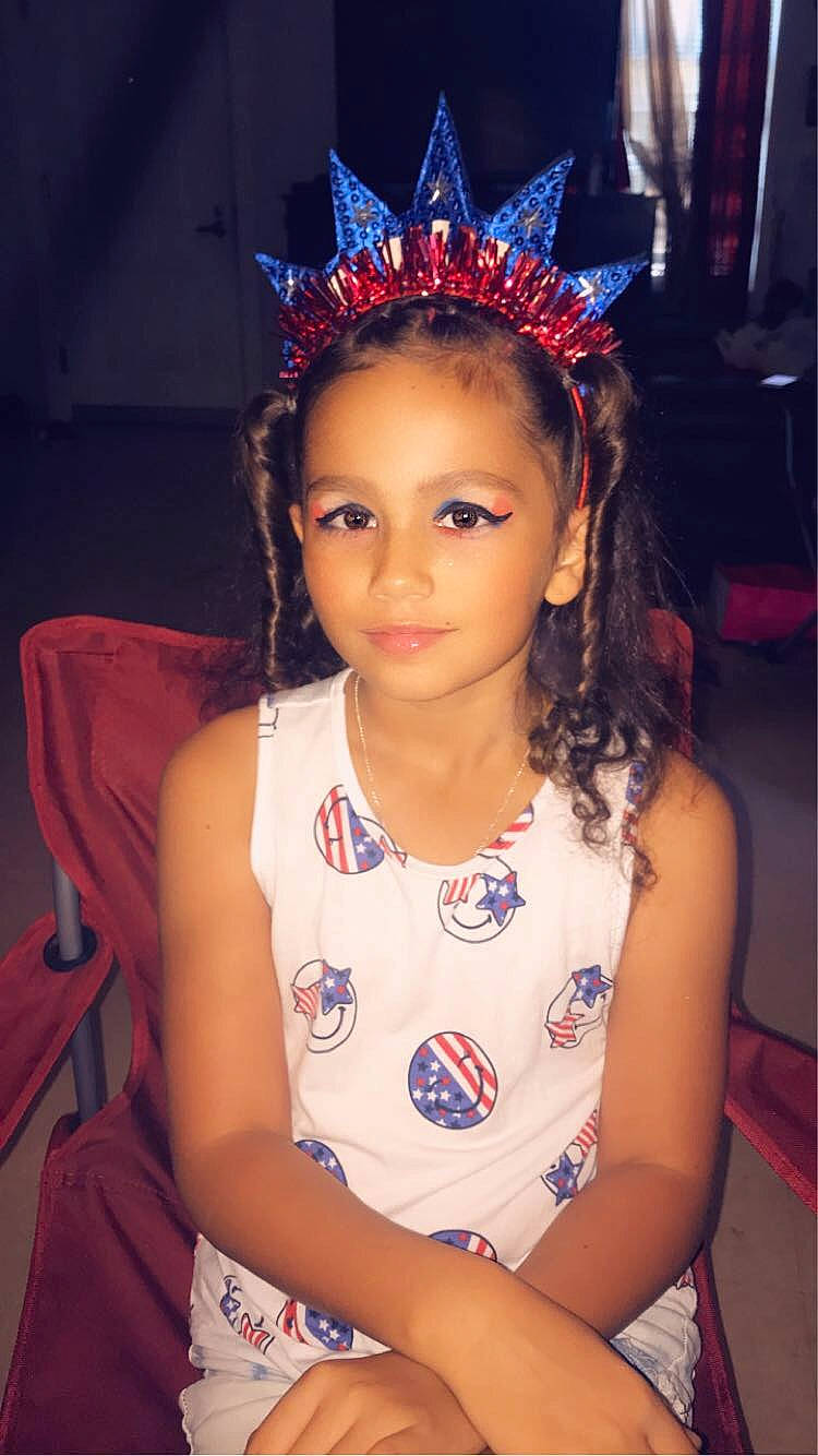 Kelli joined the competition — help win amazing prizes! black_hair, blue, child, chin, cool, eyelash, fashion, fashion_design, fun, hairstyle, happy, head, headgear, iris, light, lip, long_hair, neck, organ, person